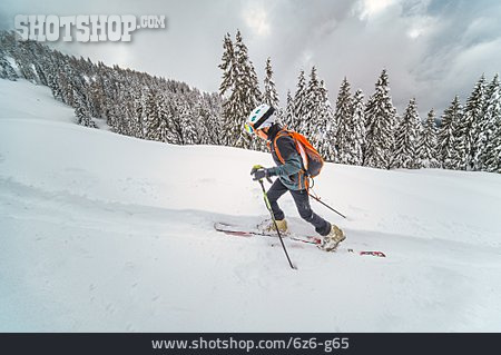 
                Junge, Skifahren, Skilanglauf                   