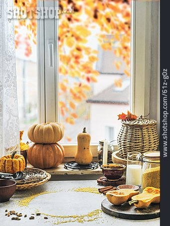 
                Zuhause, Herbst, Kochzutaten                   