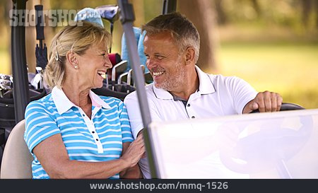 
                Freizeit, Golfen, Seniorenpaar                   