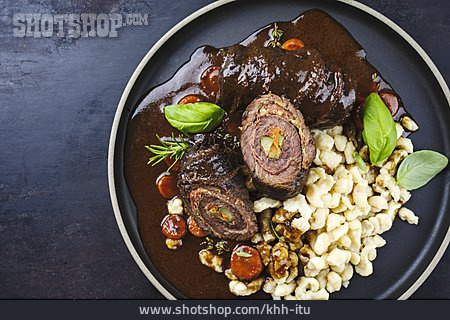 
                Fleischgericht, Rinderroulade                   