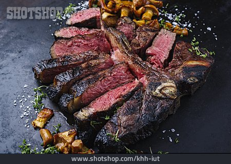 
                Grillfleisch, Porterhouse-steak                   