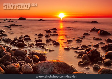 
                Sonnenuntergang, Küste, Ostsee                   