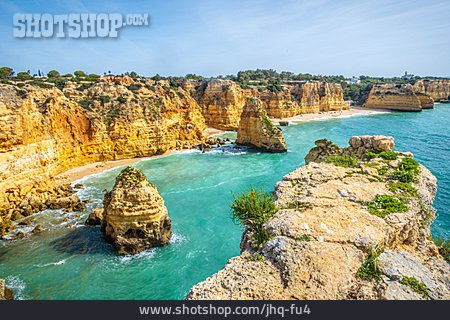 
                Felsküste, Küstenlandschaft, Algarve                   