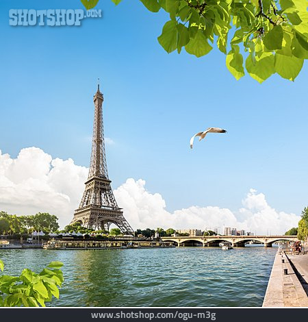 
                Seine, Paris, Eiffelturm                   