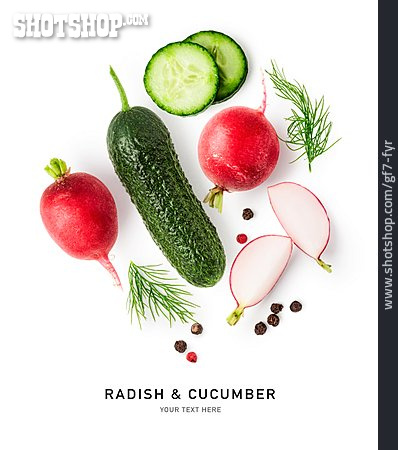 
                Radieschen, Gurke, Radish & Cucumber                   