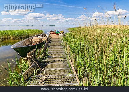 
                Fischerboot, Bootssteg, Usedom                   