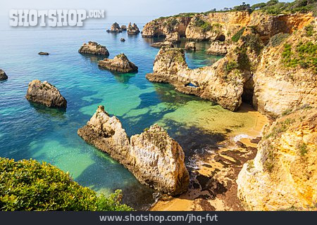 
                Felsküste, Algarve, Alvor                   