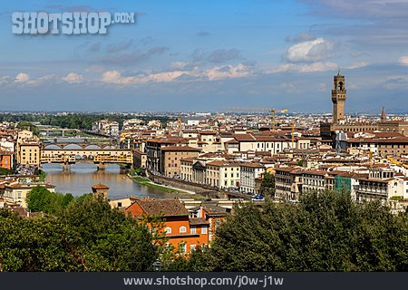 
                Altstadt, Florenz, Ponte Vecchio, Arno                   