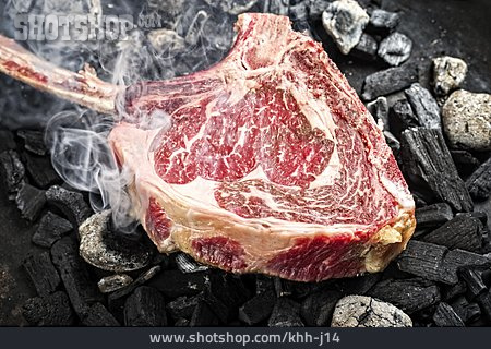 
                Zubereitung, Tomahawk Steak, Caveman Style                   