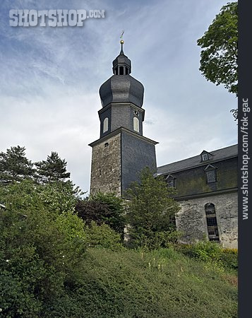 
                Kirchturm, St. Aegidien, Lehesten                   