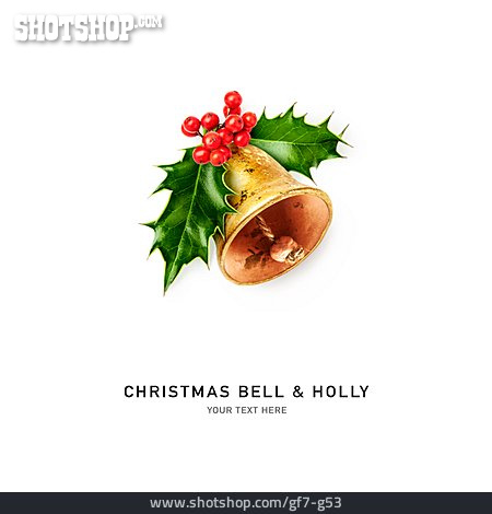 
                Holly, Christmas Bell                   