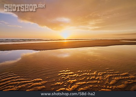 
                Sonnenuntergang, Strand, Atlantik                   