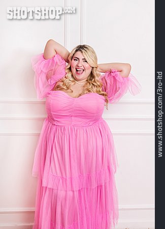 
                Pink, Tüll, Plus-size-model                   