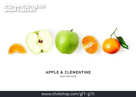 
                Apfel, Clementine, Apple                   