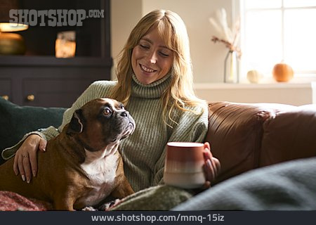 
                Zuhause, Entspannt, Französische Bulldogge                   