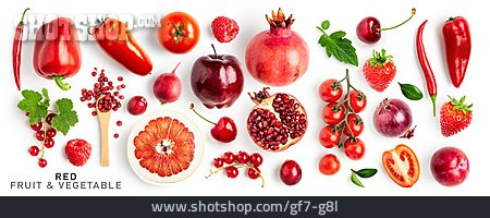 
                Rot, Red, Fruit & Vegetables, Obst & Gemüse                   