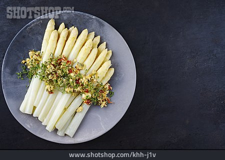 
                Vegetarische Küche, Mittagessen, Spargelgericht                   