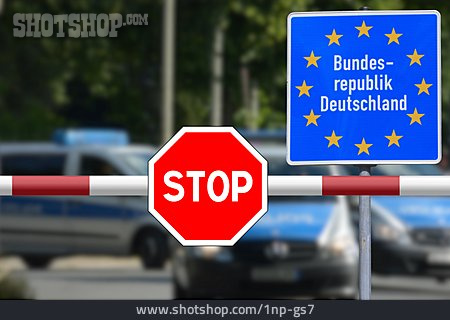 
                Stop, Bundesrepublik Deutschland, Migration, Grenzschutz                   