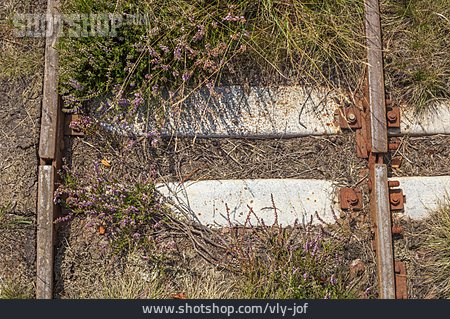 
                Bahngleis, Bahnschwelle, Gleisbettung                   